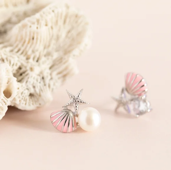 Ocean Treasures Studs (S925) - Only 3 left! - Picture 4 of 7